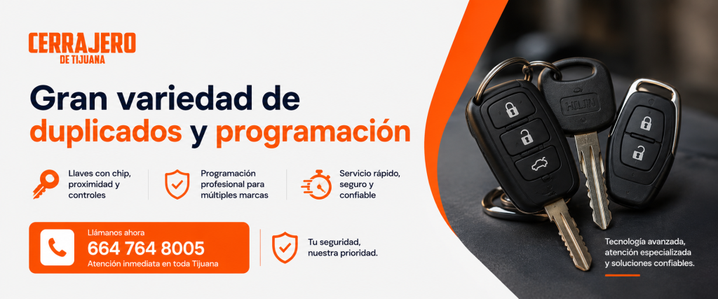 En El Cerrajero de Tijuana, somos especialistas en seguridad digital y cerrajería electrónica en Tijuana, brindando atención rápida y confiable en Zona Río, Pueblo Amigo, Centro, Libertad, Pinos, Benton, 5 y 10, Revolución, Línea, Plaza Península y Plaza Alameda. En El Cerrajero de Tijuana, somos especialistas en seguridad digital y cerrajería electrónica en Tijuana, brindando atención rápida y confiable en Zona Río, Pueblo Amigo, Centro, Libertad, Pinos, Benton, 5 y 10, Revolución, Línea, Plaza Península y Plaza Alameda.