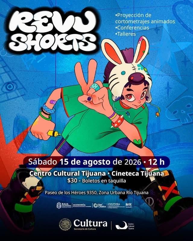 RevuShorts en Tijuana 2026 – Cortometrajes Animados, Cine y Animación